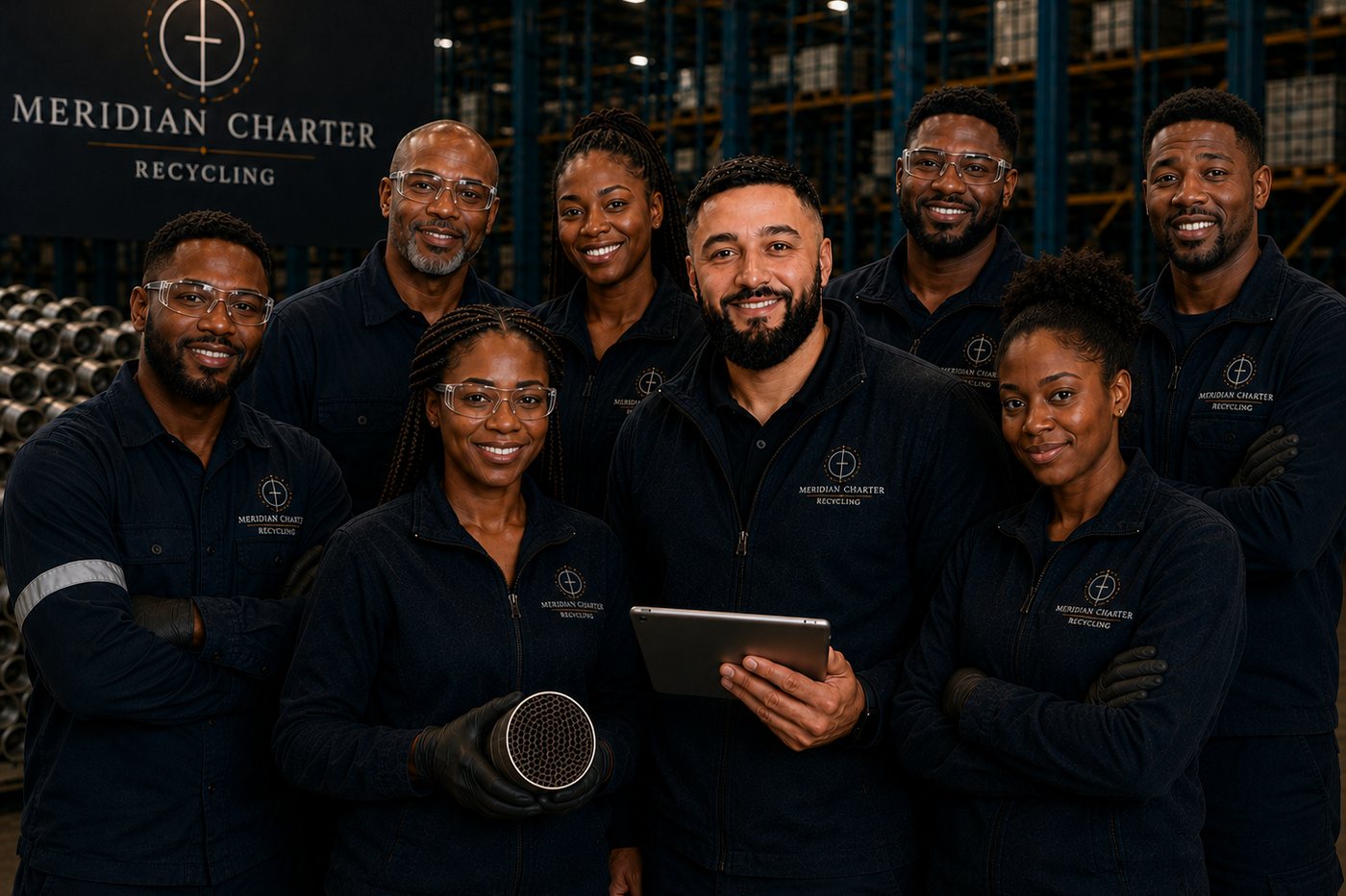 Meridian Charter Recycling operations team
