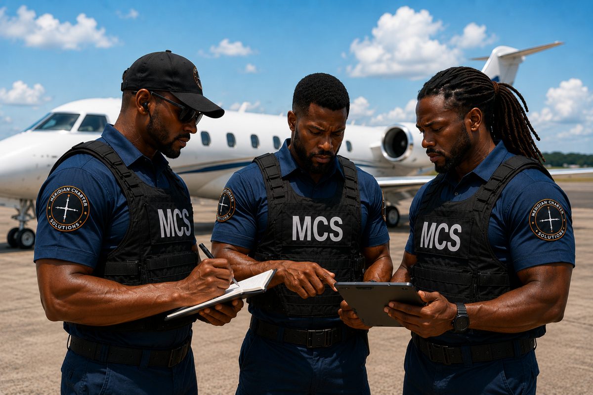 Meridian Charter Solutions close-protection detail